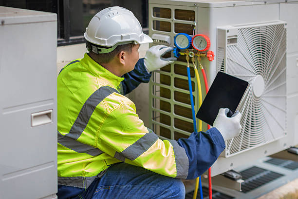 Professional Hvac Maintenance technician working in Troy, NY